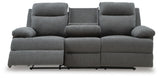 Side-Swipe Charcoal Reclining Living Room Set by Ashley at Eve Furniture