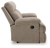 Side-Swipe Mocha Manual Reclining Loveseat by Ashley at Eve Furniture