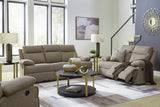 Side-Swipe Mocha Reclining Living Room Set by Ashley at Eve Furniture