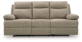 Side-Swipe Mocha Reclining Living Room Set by Ashley at Eve Furniture