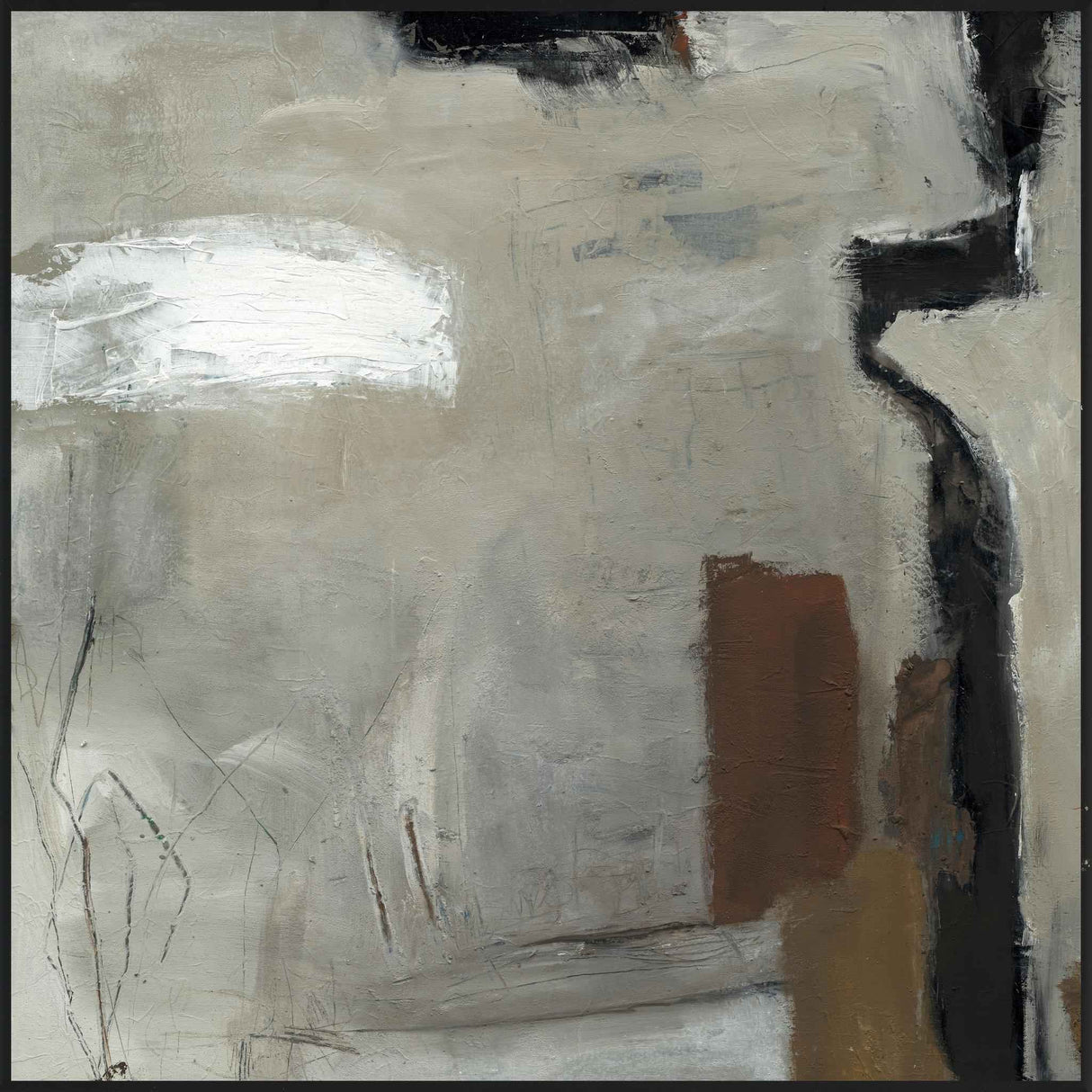 Sidewalk Gray Painting Art by Buddy Whitlock by Classic Home at Eve Furniture