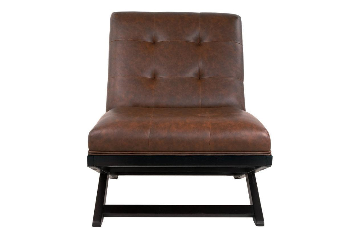Sidewinder Brown Accent Chair by Ashley at Eve Furniture