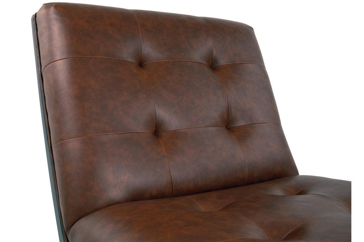 Sidewinder Brown Accent Chair by Ashley at Eve Furniture