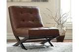 Sidewinder Brown Accent Chair by Ashley at Eve Furniture