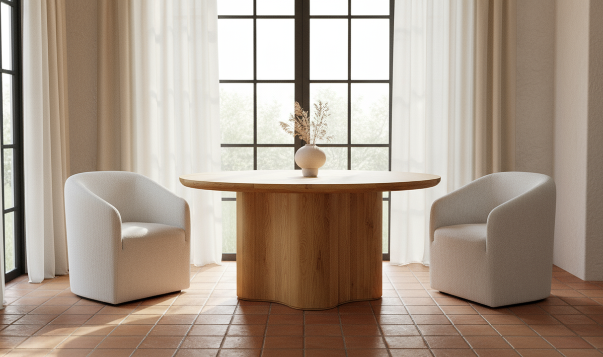 Sidney Dining Table Natural by Moe's Home at Eve Furniture