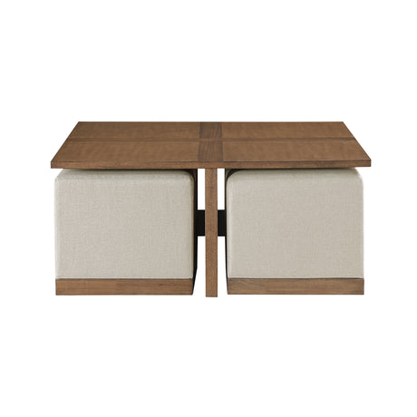 Sienna Light Gray Cocktail Table by Homelegance at Eve Furniture