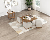 Sienna Light Gray End Table by Homelegance at Eve Furniture