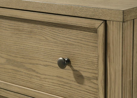Sienna Rustic Natural Canopy Platform Bedroom Set by Crown Mark at Eve Furniture