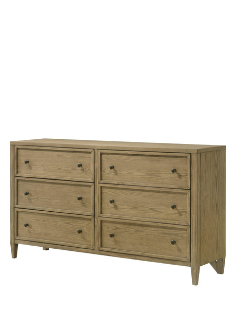 Sienna Rustic Natural Canopy Platform Bedroom Set by Crown Mark at Eve Furniture
