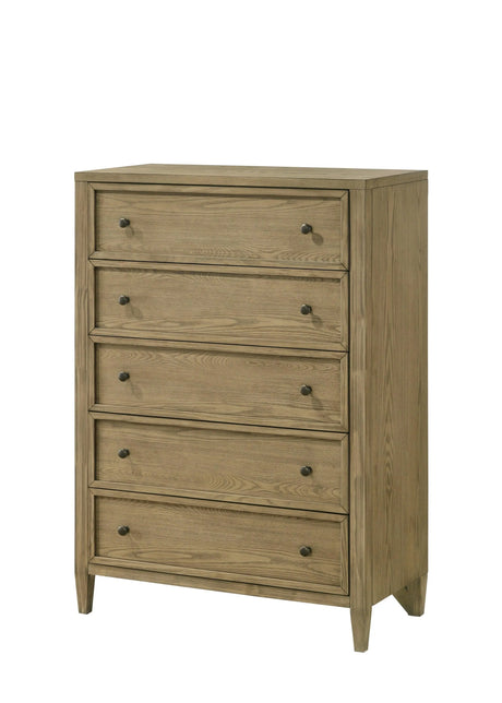 Sienna Rustic Natural Canopy Platform Bedroom Set by Crown Mark at Eve Furniture