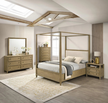 Sienna Rustic Natural Nightstand by Crown Mark at Eve Furniture