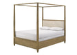 Sienna Rustic Natural Queen Canopy Platform Bed by Crown Mark at Eve Furniture