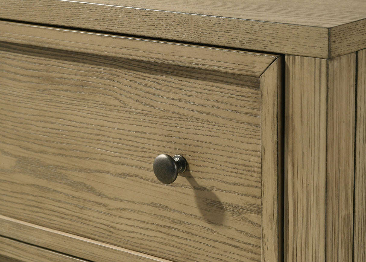 Sienna Rustic Natural Canopy Platform Bedroom Set by Crown Mark at Eve Furniture