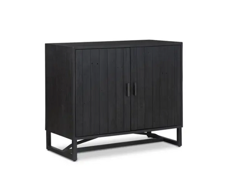 Sierra 2 Door Cabinet Black by Moe's Home at Eve Furniture