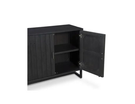 Sierra 2 Door Cabinet Black by Moe's Home at Eve Furniture