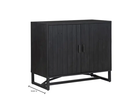 Sierra 2 Door Cabinet Black by Moe's Home at Eve Furniture