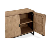 Sierra 2 Door Cabinet Natural by Moe's Home at Eve Furniture