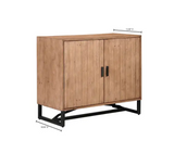 Sierra 2 Door Cabinet Natural by Moe's Home at Eve Furniture
