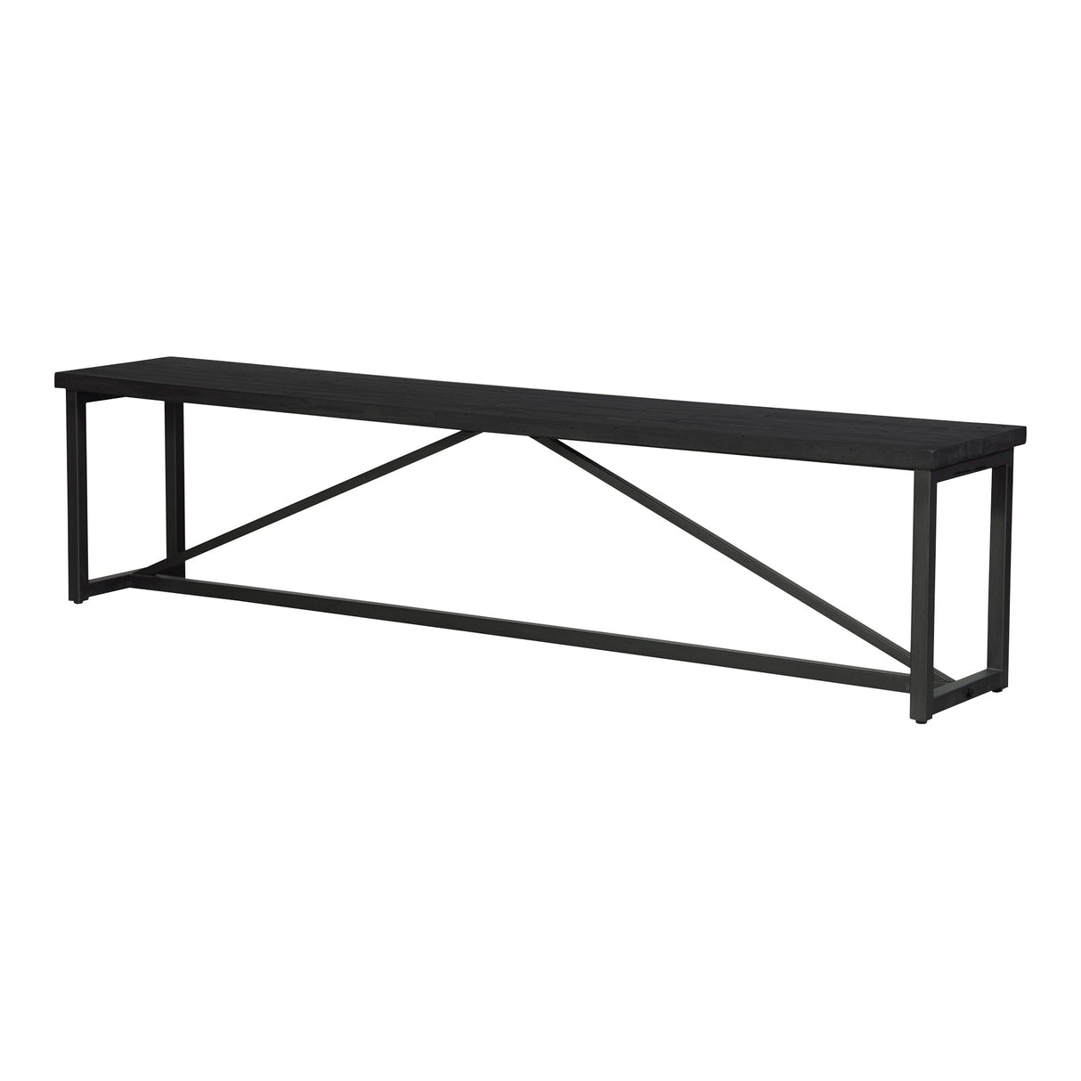 Sierra Black Bench by Moe's Home at Eve Furniture