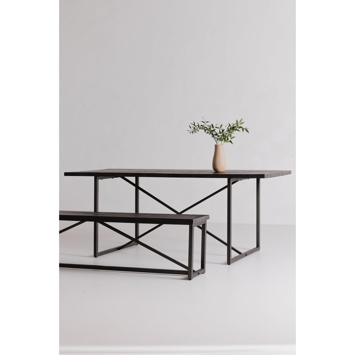 Sierra Black Bench by Moe's Home at Eve Furniture