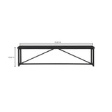 Sierra Black Bench by Moe's Home at Eve Furniture