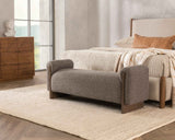 Sierra Bronzed Cocoa Accent Bench by Classic Home at Eve Furniture