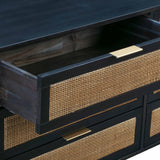 Sierra Cane 6 Drawer Dresser by TOV Furniture at Eve Furniture
