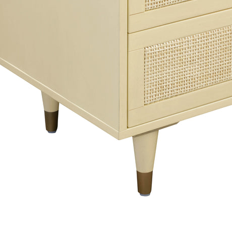 Sierra Cane 6 Drawer Dresser by TOV Furniture at Eve Furniture