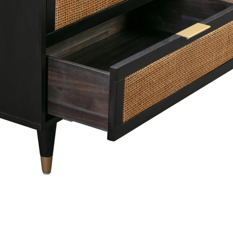 Sierra Cane 6 Drawer Dresser by TOV Furniture at Eve Furniture