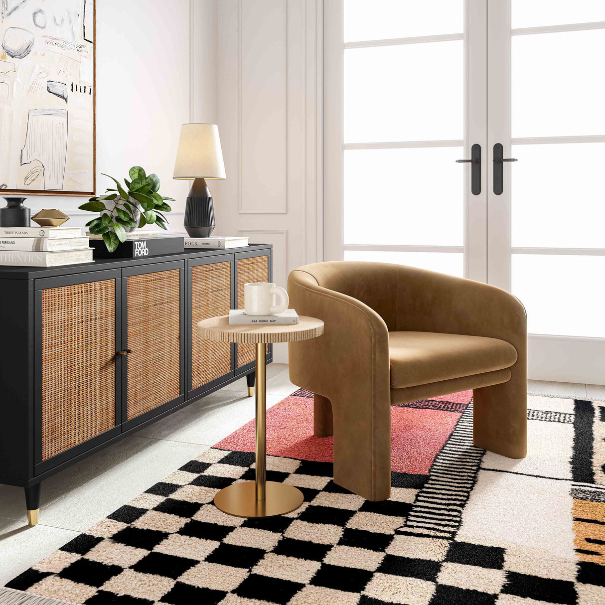 Sierra Cane Sideboard by TOV Furniture at Eve Furniture