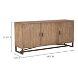 Sierra Natural Sideboard by Moe's Home at Eve Furniture