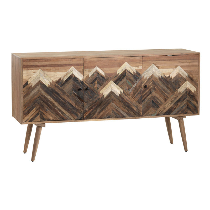 Sierra Nevada Brown Three-Door Sideboard by Crestview at Eve Furniture