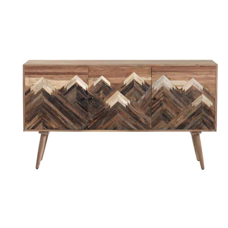 Sierra Nevada Brown Three-Door Sideboard by Crestview at Eve Furniture
