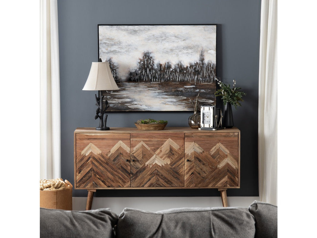 Sierra Nevada Brown Three-Door Sideboard by Crestview at Eve Furniture