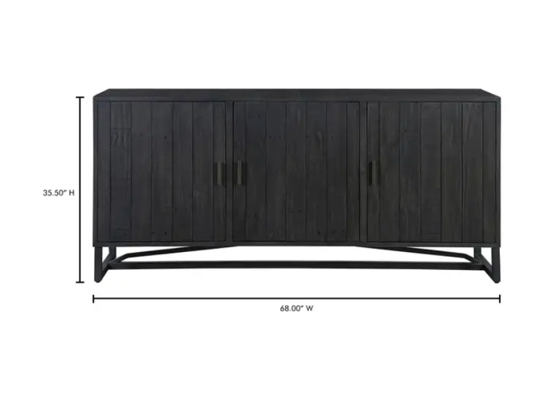Sierra Sideboard Black by Moe's Home at Eve Furniture
