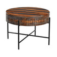 Sierraville 28" Round Coffee Table with Storage in Capri Sheesham by Home Trends & Design at Eve Furniture