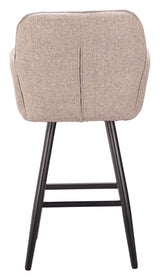 Sieve Beige Outdoor Swivel Barstool by Zuomod at Eve Furniture