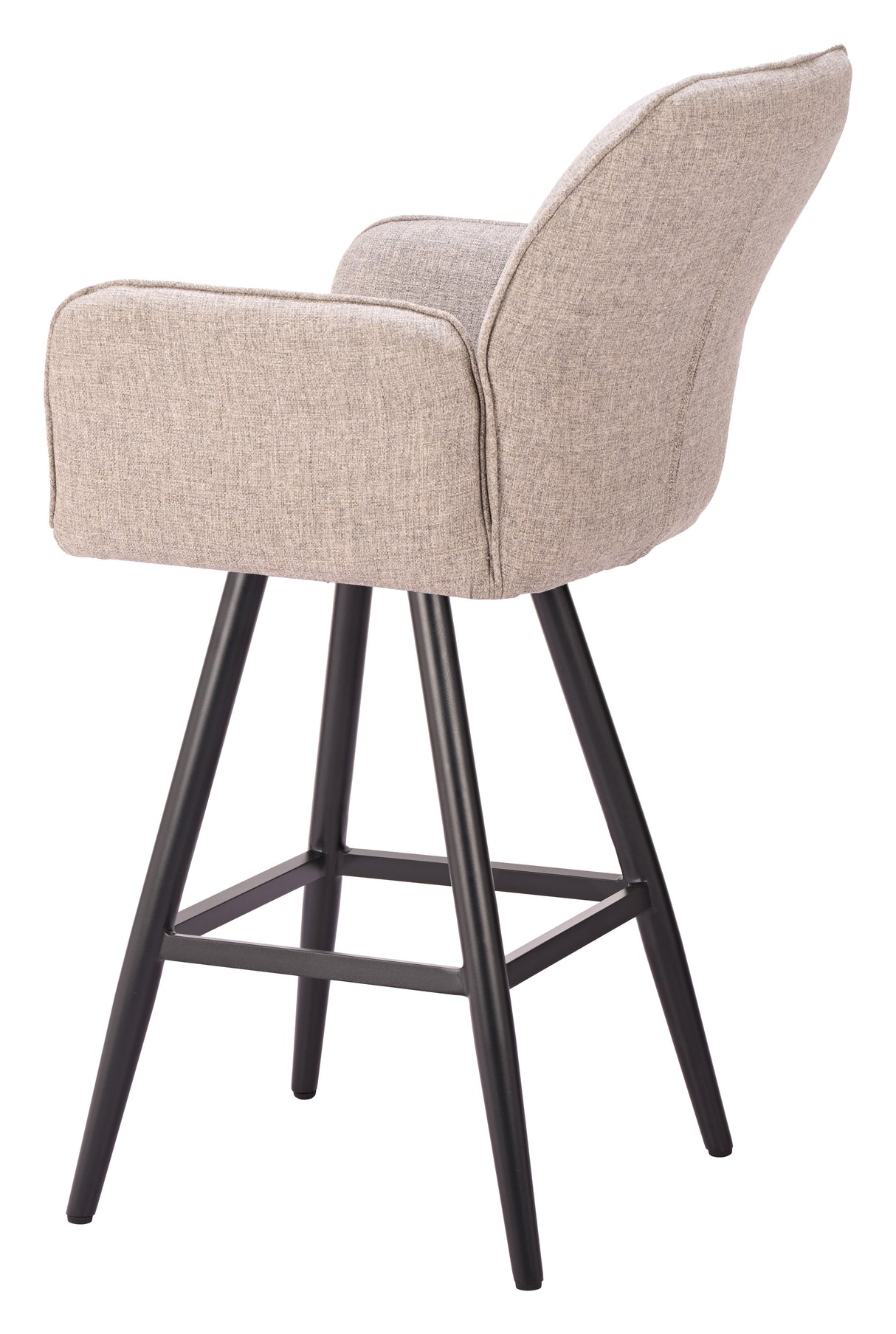 Sieve Beige Outdoor Swivel Barstool by Zuomod at Eve Furniture
