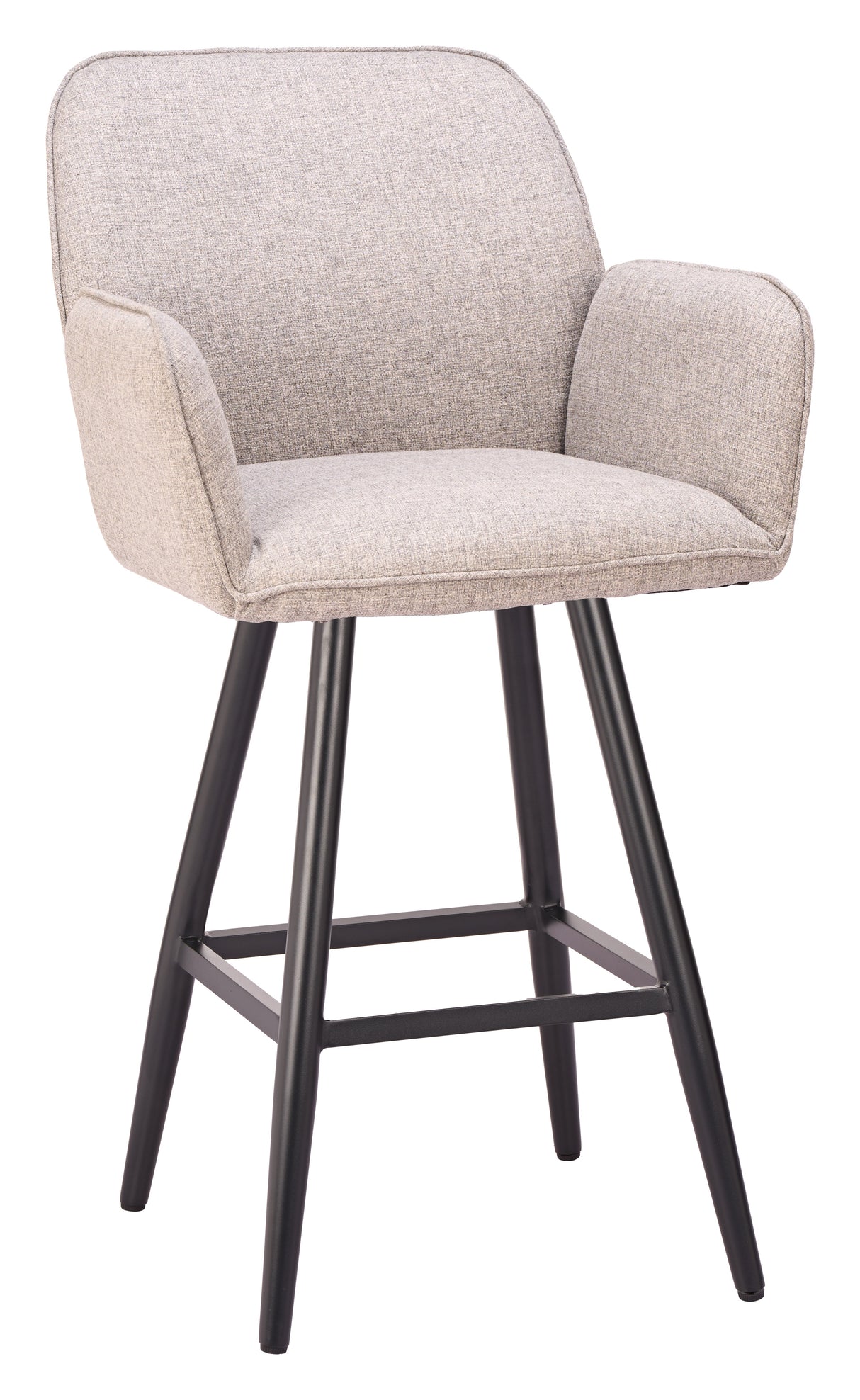 Sieve Beige Outdoor Swivel Barstool by Zuomod at Eve Furniture