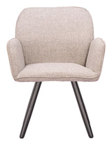 Sieve Beige Outdoor Swivel Dining Chair (Set of 2) by Zuomod at Eve Furniture