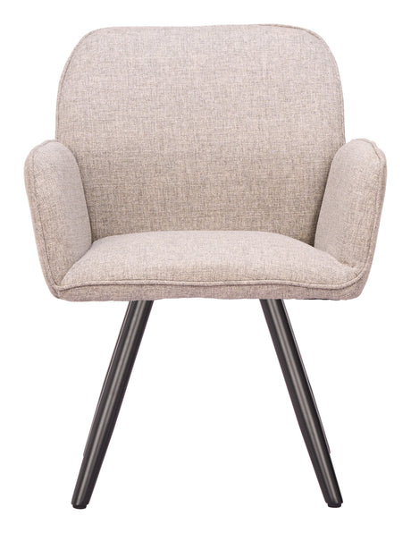 Sieve Beige Outdoor Swivel Dining Chair (Set of 2) by Zuomod at Eve Furniture