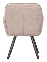 Sieve Beige Outdoor Swivel Dining Chair (Set of 2) by Zuomod at Eve Furniture