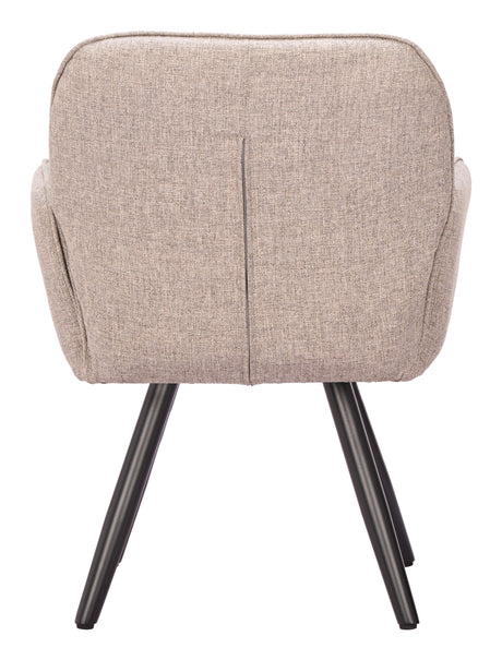 Sieve Beige Outdoor Swivel Dining Chair (Set of 2) by Zuomod at Eve Furniture