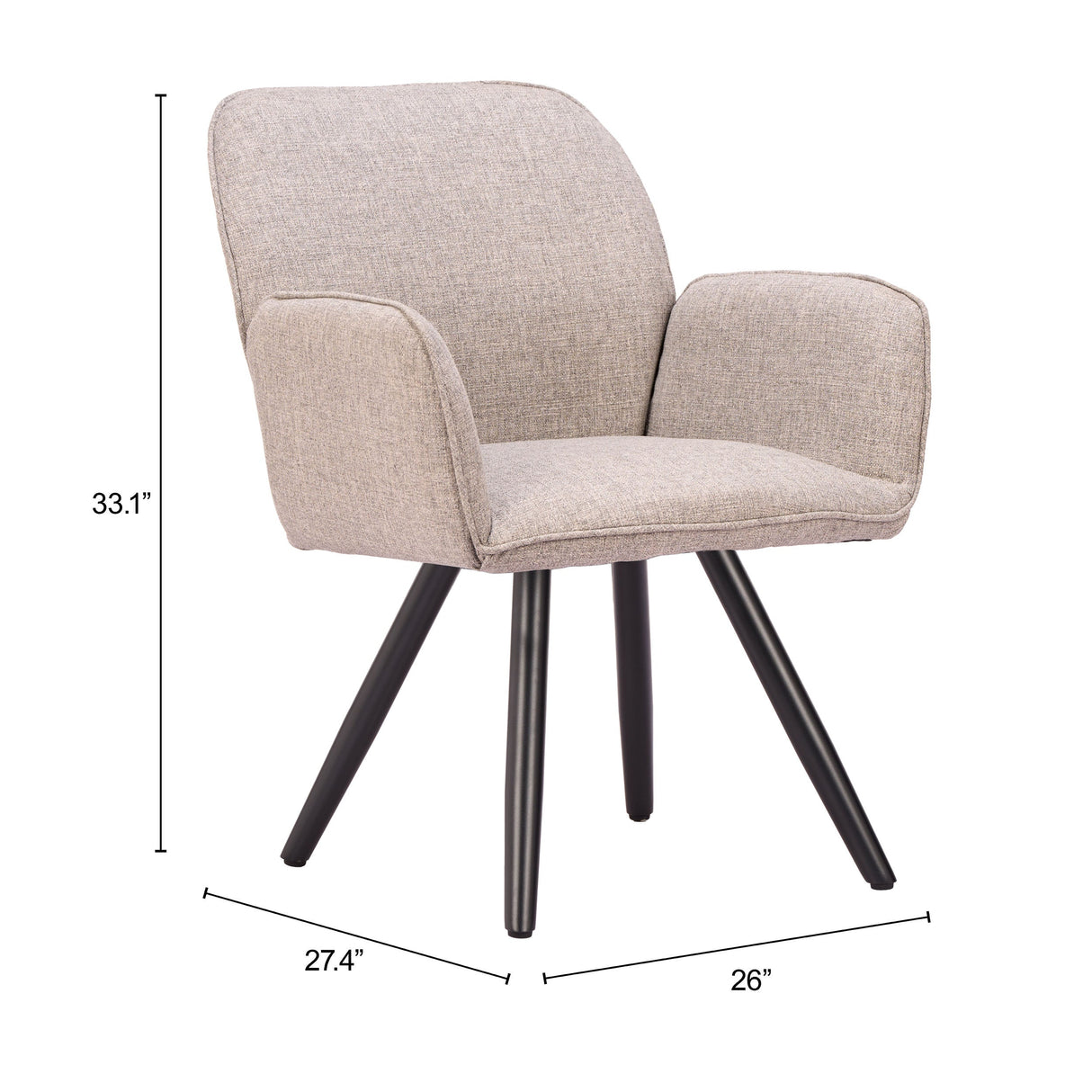 Sieve Beige Outdoor Swivel Dining Chair (Set of 2) by Zuomod at Eve Furniture