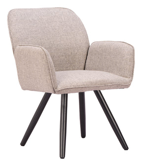 Sieve Beige Outdoor Swivel Dining Chair (Set of 2) by Zuomod at Eve Furniture
