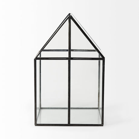 Sikes (Large) Hut Terrarium W/Glass Base by Mercana at Eve Furniture