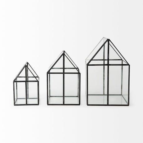 Sikes (Large) Hut Terrarium W/Glass Base by Mercana at Eve Furniture