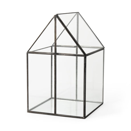 Sikes (Large) Hut Terrarium W/Glass Base by Mercana at Eve Furniture