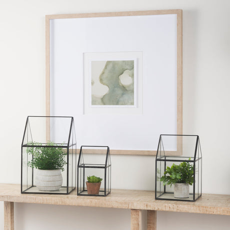 Sikes (Medium) Hut Terrarium W/Glass Base by Mercana at Eve Furniture