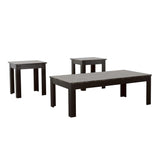 Silas 3-Piece Faux-marble Top Occasional Table Set Black